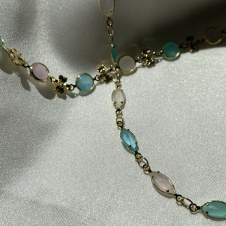 PASTEL TAŞ ZARİF KOLYE