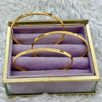 Çelik 3LÜ Ajda Bilezik (65MM)