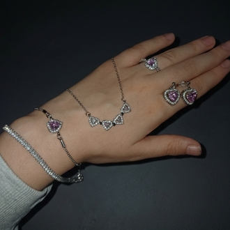 Sevgililer günü Premium Silver Set