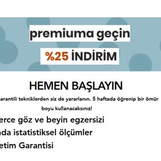 Premium Hızlı Okuma ve Anlama Programı