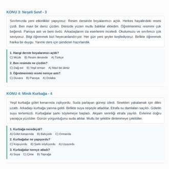 1.sınıf paragraf test okuma anlama(resimsiz)