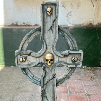 Gothic Warrior Memorial Cross