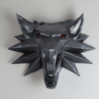 Fantasy Wolf Head Decor