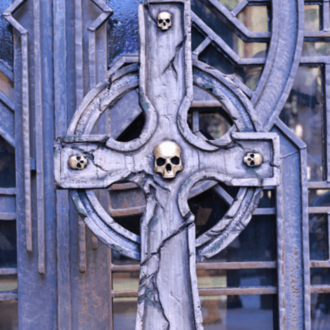 Gothic Warrior Memorial Cross