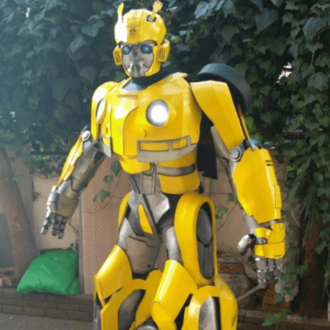 Yellow Cyber Guardian Mecha Suit