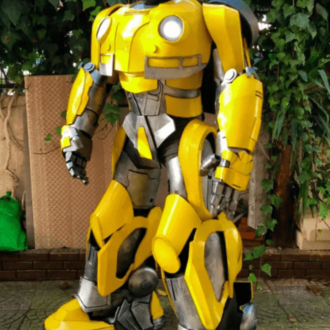 Yellow Cyber Guardian Mecha Suit