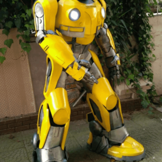 Yellow Cyber Guardian Mecha Suit