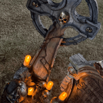 Gothic Warrior Memorial Cross