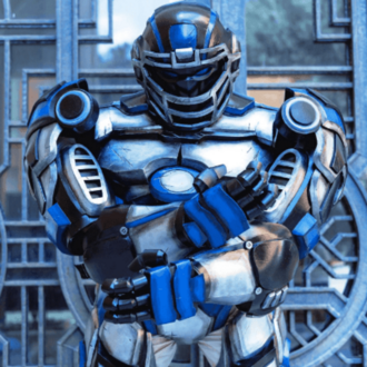 Futuristic Football Mascot Armor