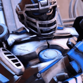 Futuristic Football Mascot Armor