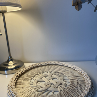 Rattan tepsi