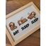 Eat Sleep Sleep Bebek Odası Pano