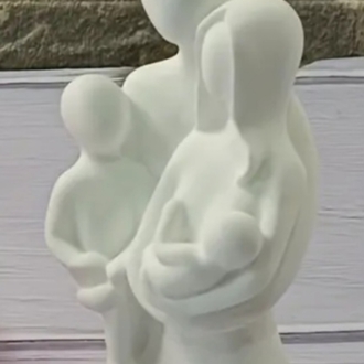 İki Çocuklu Aile Biblo