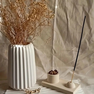 14 cm Çizgili Vazo
