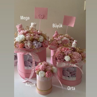 Mega Boy - Pink Blush - Pembe Çiçek Bahçesi