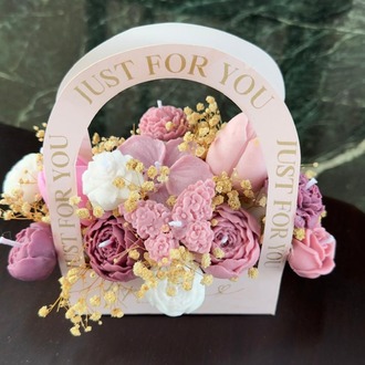 Just For You – 17’li Çiçek Mum Çantası