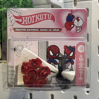 Spiderman küçük çiçek buket HotKutu