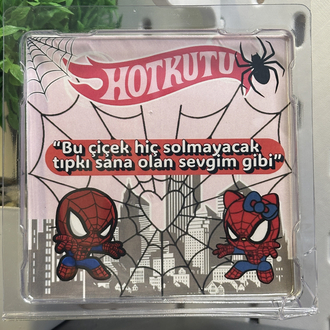 Spiderman küçük çiçek buket HotKutu