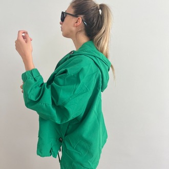 Yeşil Zara Marka Oversize Mont