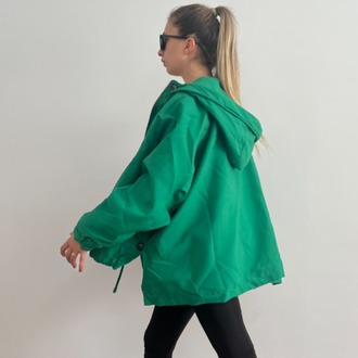 Yeşil Zara Marka Oversize Mont
