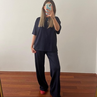 OYSHO MODAL ALT ÜST LACİVERT TAKIM