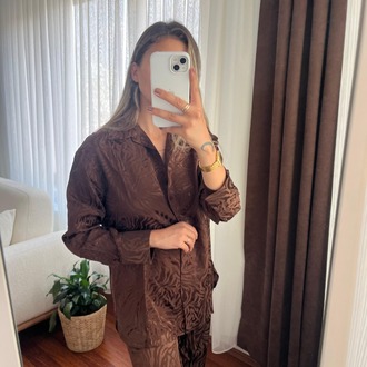 Özel Seri Tasarım Kahverengi Takım