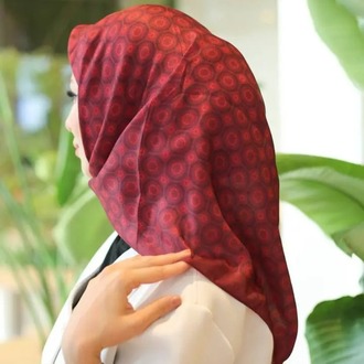 MOSAİC SOFT PAMUK BORDO EŞARP