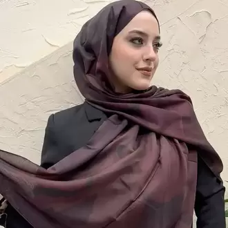 SOYUT DESEN VUAL SOFT BORDO ŞAL