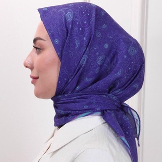 LOCELLA PAMUK VUAL MOR EŞARP
