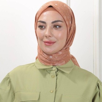 LOCELLA PAMUK VUAL CAMEL EŞARP
