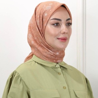 LOCELLA PAMUK VUAL CAMEL EŞARP