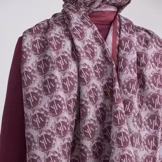 MK DESEN BORDO SOFT ŞAL