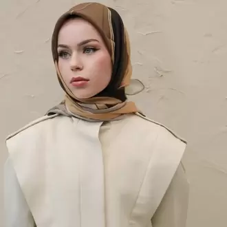 MASAL DESEN İTHAL SOFT PAMUK SÜTLÜ KAHVE EŞARP