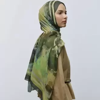 SOYUT DESEN KAMUFLAJ PAMUK ŞAL
