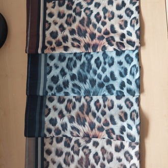 LEOPAR DESEN VİZON ŞAL