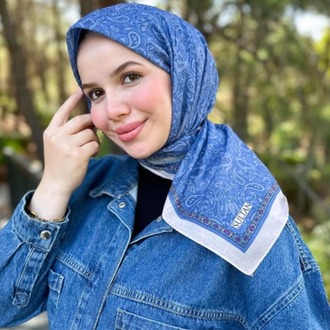 FRESH PAMUK DENİZ YILDIZI MAVİSİ EŞARP