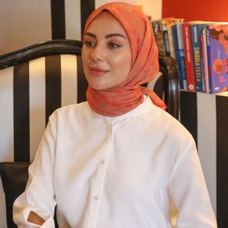 LOCELLA PAMUK VUAL FUŞYA-KAHVE EŞARP