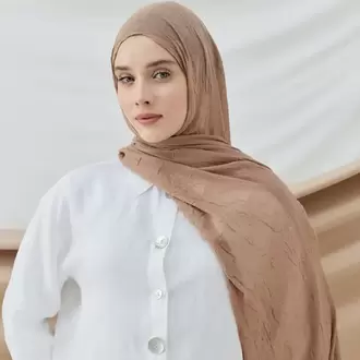 DÜZ BAMBU KRAŞ KOYU VİZON ŞAL
