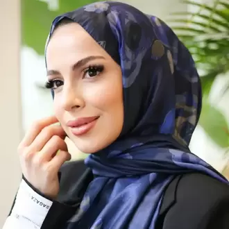 ROSA İTHAL İPLİK SOFT LACİVERT ŞAL