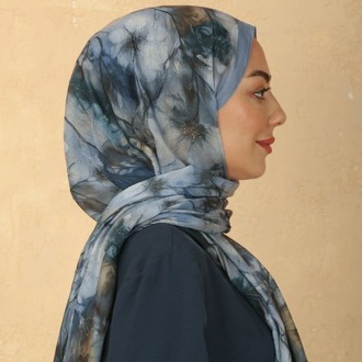 LOCELLA VUAL KRAŞ MAVİ ŞAL