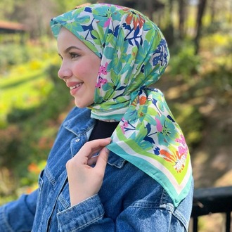FRESH PAMUK LİMON YEŞİLİ EŞARP