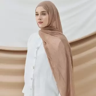 DÜZ BAMBU KRAŞ KOYU VİZON ŞAL