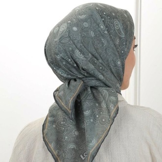 LOCELLA PAMUK VUAL HAKİ YEŞİL EŞARP