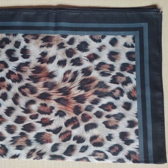LEOPAR DESEN SİYAH ŞAL