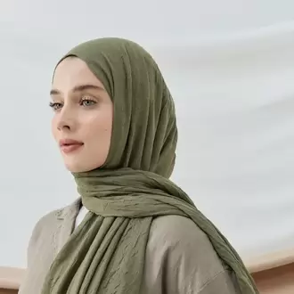 DÜZ BAMBU KRAŞ YEŞİL ÇAY ŞAL