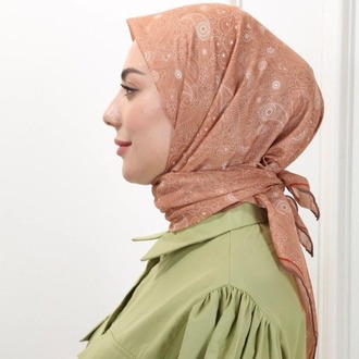 LOCELLA PAMUK VUAL CAMEL EŞARP