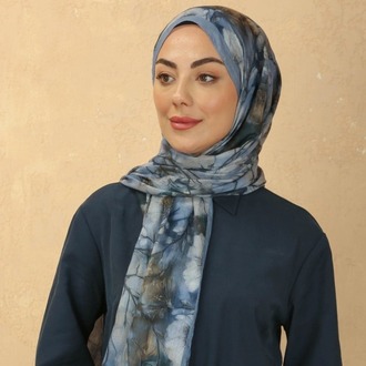 LOCELLA VUAL KRAŞ MAVİ ŞAL