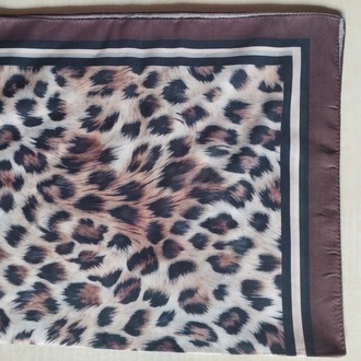 LEOPAR DESEN KAHVE ŞAL