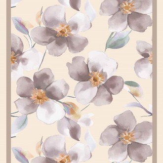 YASEMİN DESEN SOFT LİLA BAMBU KRAŞ ŞAL