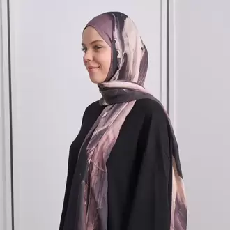 SOBLE DESEN KOYU VİZON BAMBU KRAŞ ŞAL